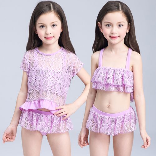 Maillot de bain fille en polyester - Ref 2546526