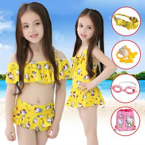 Maillot de bain fille en spandex - Ref 2546700