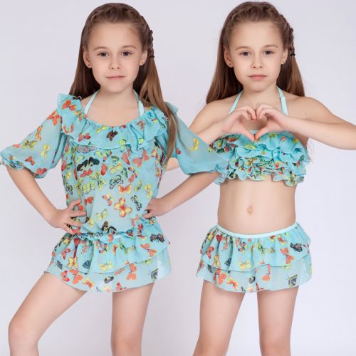 Maillot de bain fille en nylon - Ref 2546723