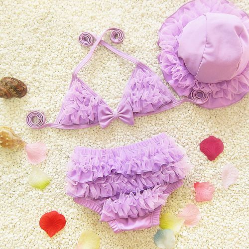 Maillot de bain fille en nylon - Ref 2546829