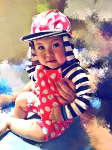 Maillot de bain fille en nylon - Ref 2546863