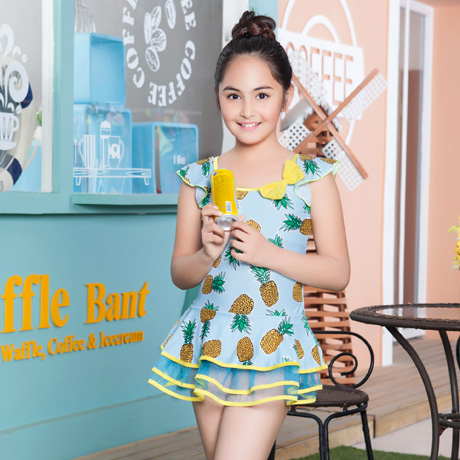 Maillot de bain fille en nylon - Ref 2546895