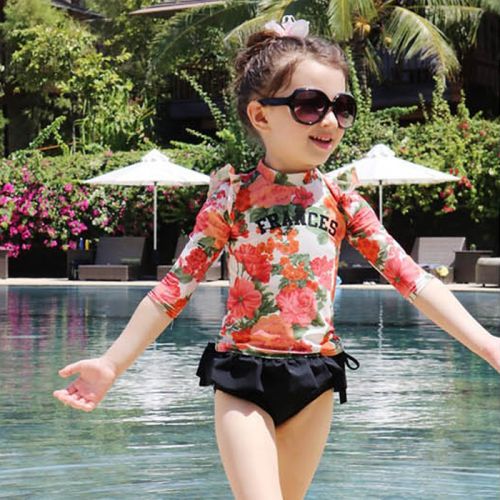 Maillot de bain fille HANGUODAIGOU en spandex - Ref 2546911