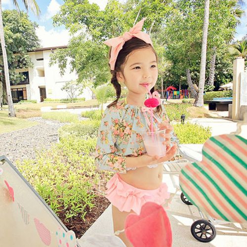 Maillot de bain fille en nylon - Ref 2546944