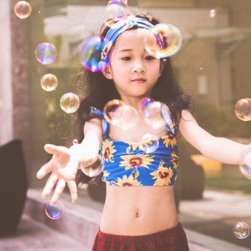 Maillot de bain fille IEMOX en nylon - Ref 2546998