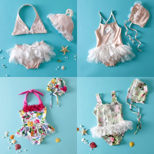 Maillot de bain fille en nylon - Ref 2547287