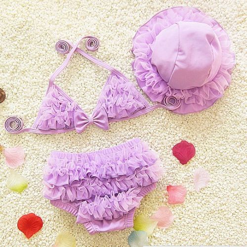 Maillot de bain fille en nylon - Ref 2547327