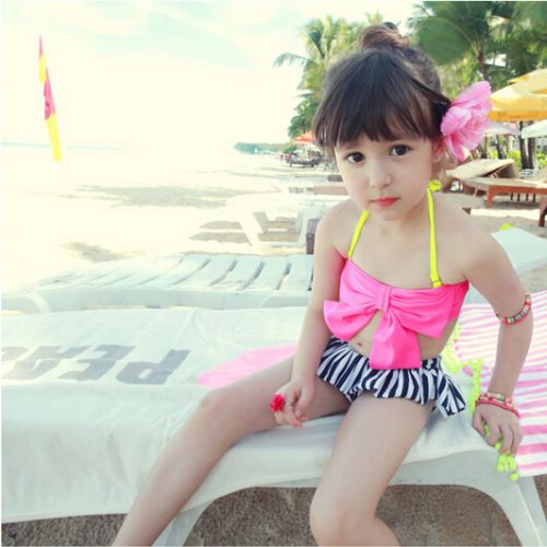 Maillot de bain fille en nylon - Ref 2547362