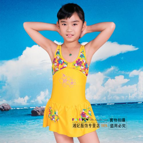 Maillot de bain fille en nylon - Ref 2547535