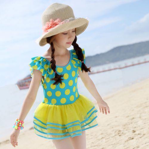 Maillot de bain fille en nylon - Ref 2547650