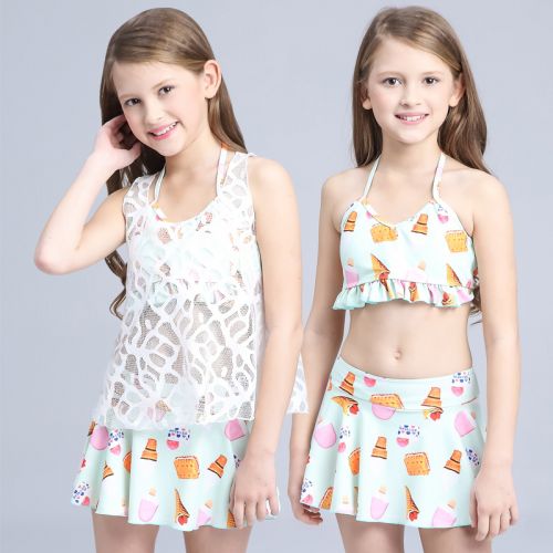 Maillot de bain fille en nylon - Ref 2548323