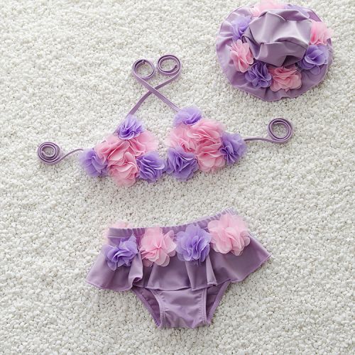 Maillot de bain fille en nylon - Ref 2548324