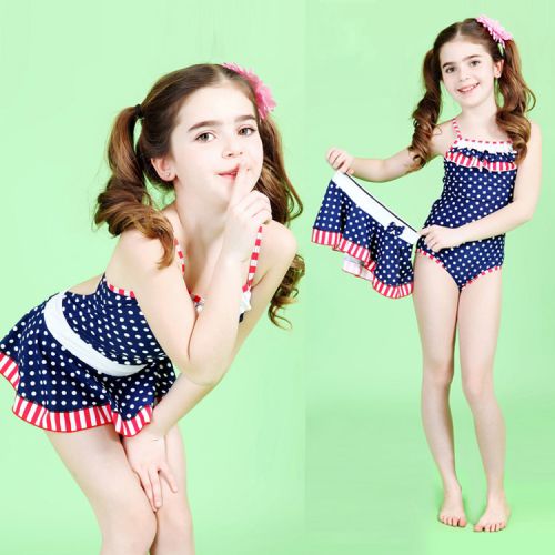 Maillot de bain fille en nylon - Ref 2548329