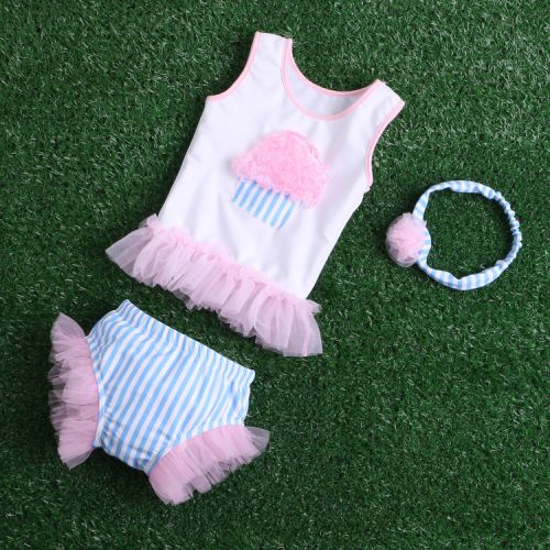 Maillot de bain fille en nylon - Ref 2548336
