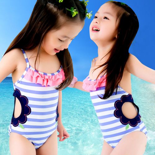 Maillot de bain fille AU LAC en nylon - Ref 2548356