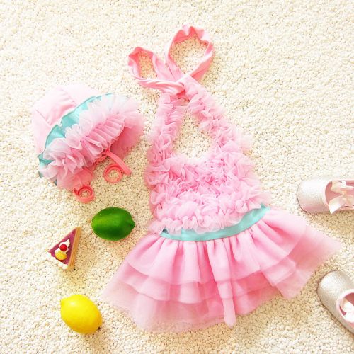 Maillot de bain fille en nylon - Ref 2548363
