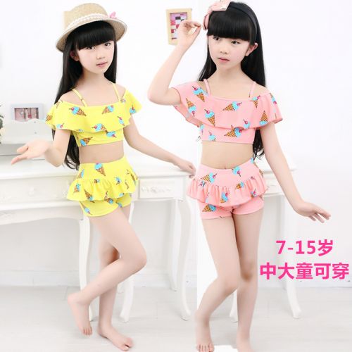 Maillot de bain fille en nylon - Ref 2548391