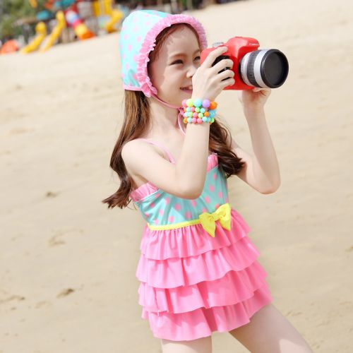 Maillot de bain fille en nylon - Ref 2548413