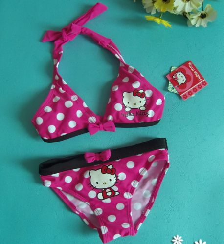 Maillot de bain fille HELLO KITTY en nylon - Ref 2548428