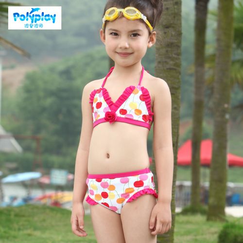 Maillot de bain fille POLYPLAY en nylon - Ref 2548460