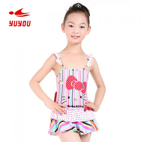 Maillot de bain fille en nylon - Ref 2548511