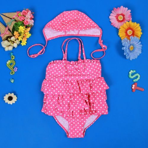 Maillot de bain fille WAVELOVE en nylon - Ref 2548517