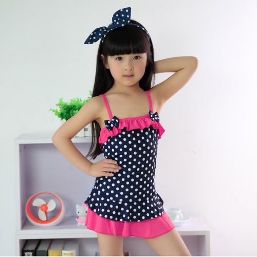 Maillot de bain fille JM en polyester - Ref 2548599