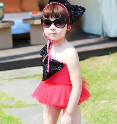 Maillot de bain fille en nylon - Ref 2548696