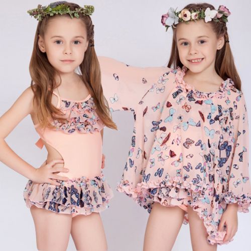 Maillot de bain fille en nylon - Ref 2548729