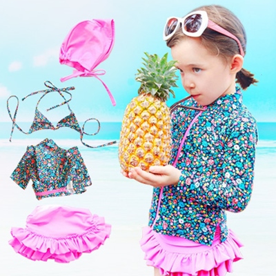 Maillot de bain fille en nylon - Ref 2548826