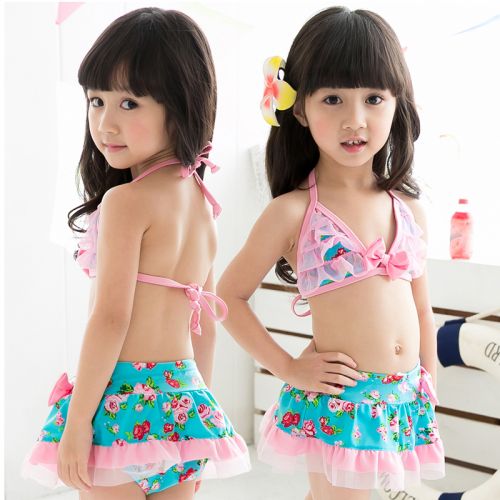 Maillot de bain fille PIAOLANG en nylon - Ref 2548843