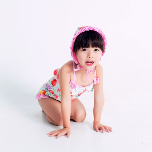 Maillot de bain fille AULAC en nylon - Ref 2548968