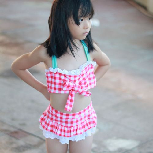 Maillot de bain fille en nylon - Ref 2548996