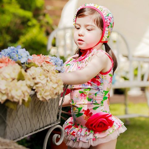 Maillot de bain fille DUDUAMPMUMU en nylon - Ref 2549021