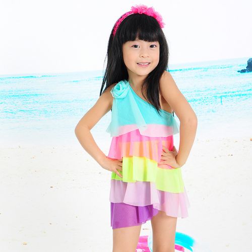 Maillot de bain fille en nylon - Ref 2549157