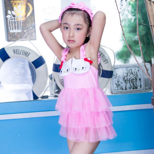 Maillot de bain fille en nylon - Ref 2549239