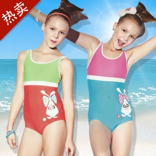 Maillot de bain fille en nylon - Ref 2549315