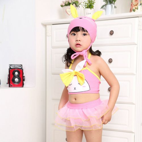 Maillot de bain fille en nylon - Ref 2549327