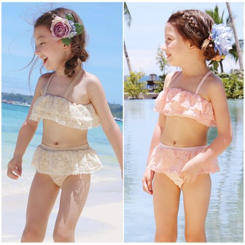 Maillot de bain fille STRAWBERRY CORAL en nylon - Ref 2549444