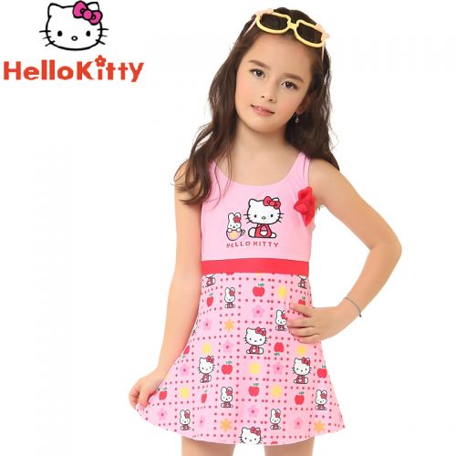 Maillot de bain fille HELLO KITTY en nylon - Ref 2549457