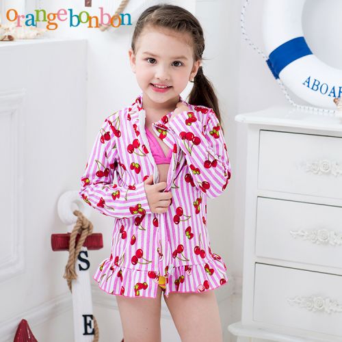 Maillot de bain fille ORANGEBONBON en polyester - Ref 2549512