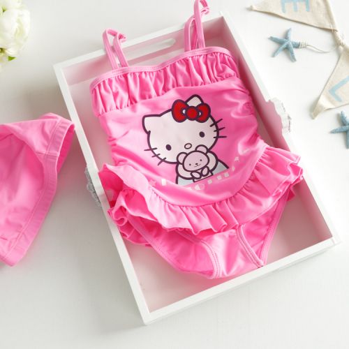 Maillot de bain fille AU LAC en spandex - Ref 2549755