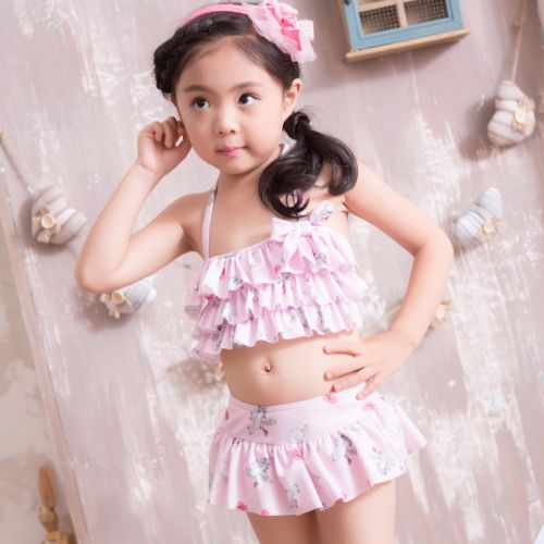 Maillot de bain fille en nylon - Ref 2549875