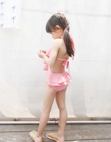 Maillot de bain fille en nylon - Ref 2549947