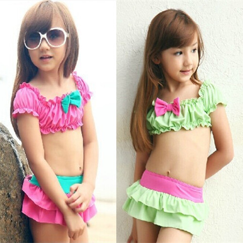 Maillot de bain fille en nylon - Ref 2550002