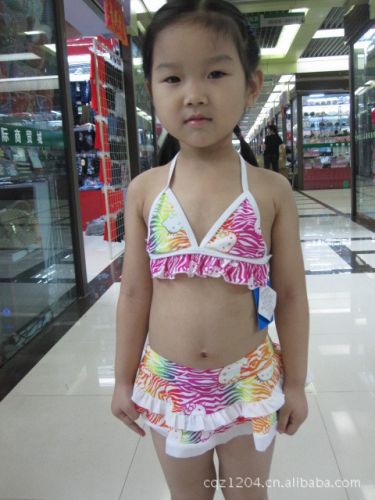Maillot de bain fille en nylon - Ref 2550133