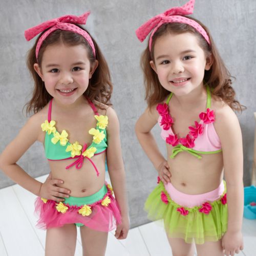 Maillot de bain fille en nylon - Ref 2550383
