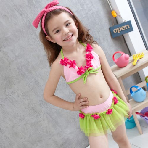 Maillot de bain fille en nylon - Ref 2550546