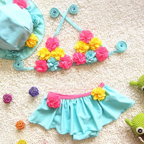 Maillot de bain fille en nylon - Ref 2550859