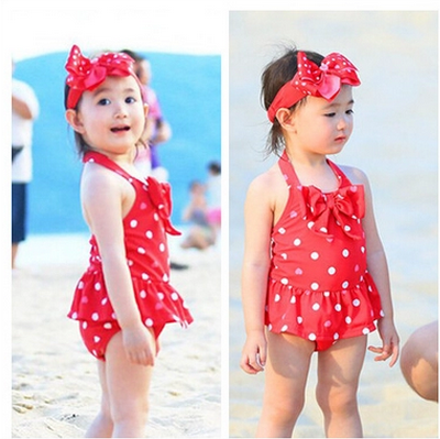 Maillot de bain fille en nylon - Ref 2550938